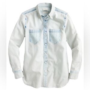 J. Crew Bleached Out Chambray Button-Up Shirt -2